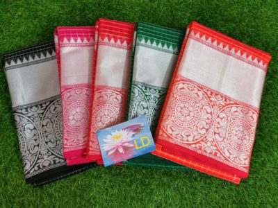 Pure handloom chanderi silk sarees with border (1)