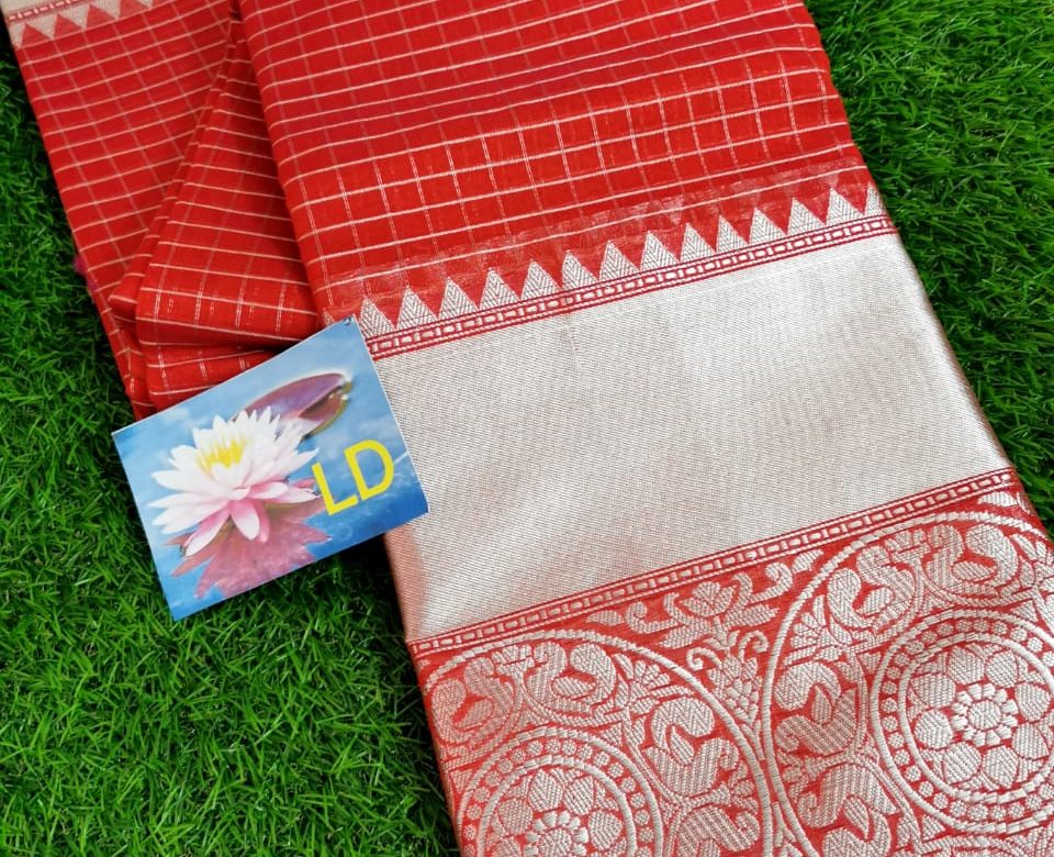 Pure handloom chanderi silk sarees with border (4)