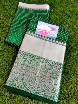 Pure handloom chanderi silk sarees with border (7)