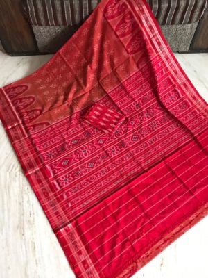 Pure handloom ikkat mercidised cotton sarees with blouse (4)