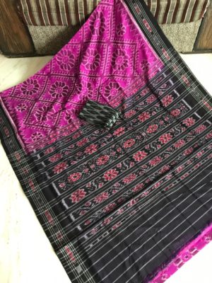 Pure handloom ikkat mercidised cotton sarees with blouse (6)