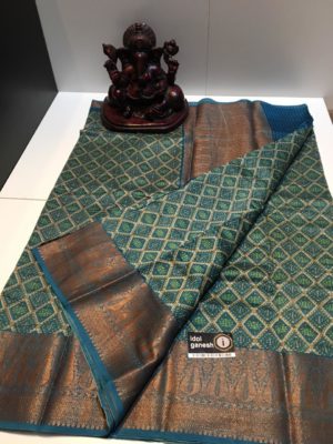 Pure handloom maheshwari prints with blouse (12)
