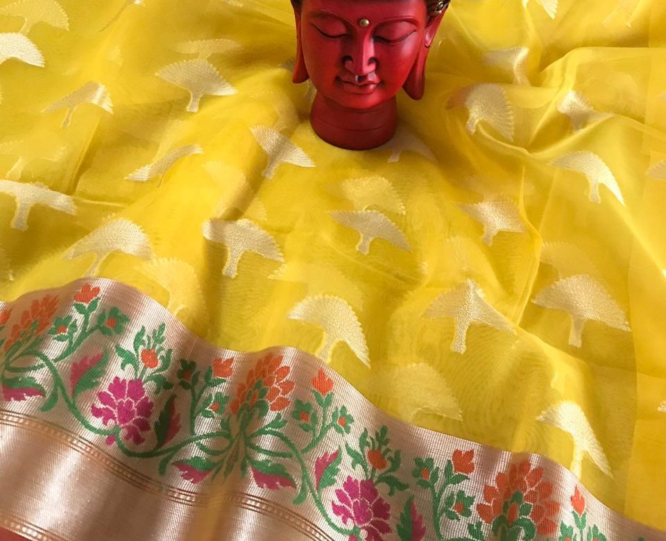 Pure kanchi organza paithani sarees (10)
