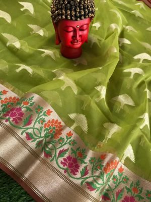 Pure kanchi organza paithani sarees (9)
