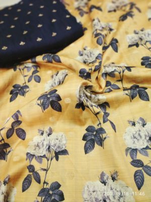 Pure tussar banaras sarees with contrast blouse (4)