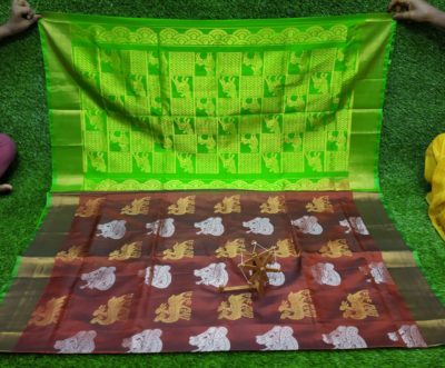 Uppada llover buta sarees with blouse (10)