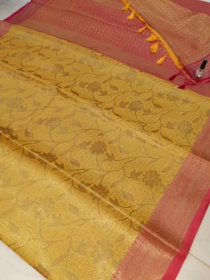 Zari kota art silk banaras saree with blouse (1)