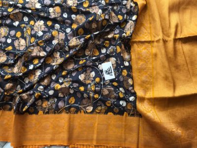 benaras kalamkari jute sarees with blouse (4)