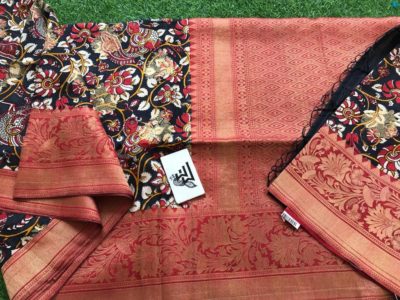 benaras kalamkari jute sarees with blouse (5)