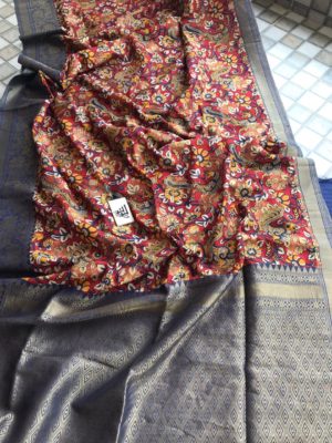 benaras kalamkari jute sarees with blouse (8)
