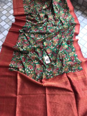 benaras kalamkari jute sarees with blouse (9)