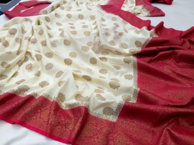 handloom banarasi silk sarees with blouse (6)