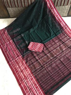 handloom ikkat mercidised cotton sarees with ikkath blouse (4)