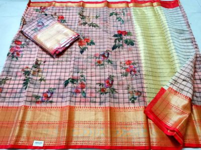 handloom soft kora silk digital print sarees (5)