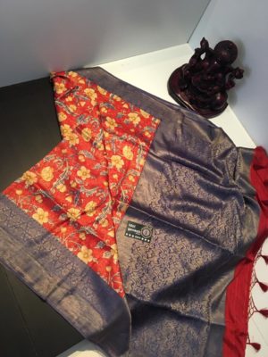 lite weight kubera pattu sarees with blouse (14)