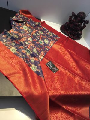 lite weight kubera pattu sarees with blouse (7)