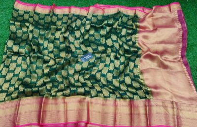 pure Kanchi organza silk sarees with blouse (2)