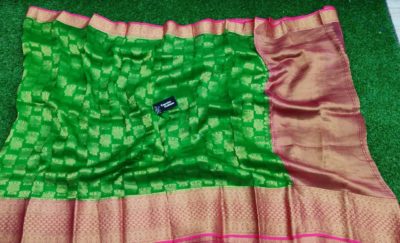 pure Kanchi organza silk sarees with blouse (4)