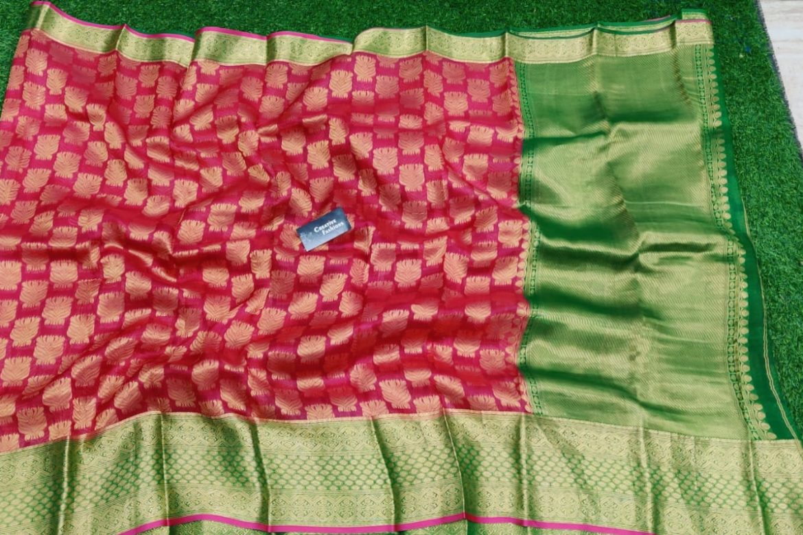 pure Kanchi organza silk sarees with blouse (8)
