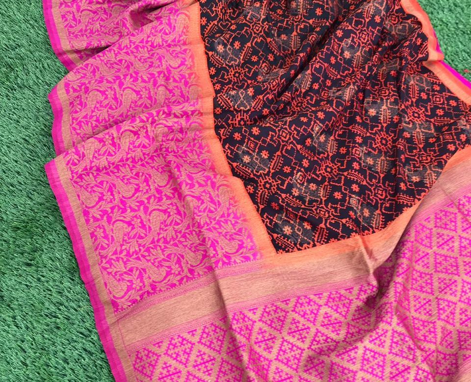 pure banarasi silk kalamkari weaving sarees (4)