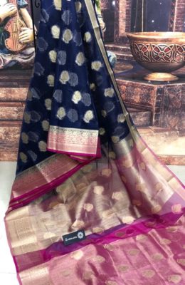 pure kora sarees handloom with blouse (10)
