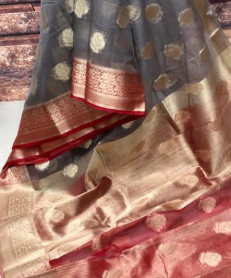 pure kora sarees handloom with blouse (11)