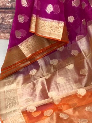 pure kora sarees handloom with blouse (5)