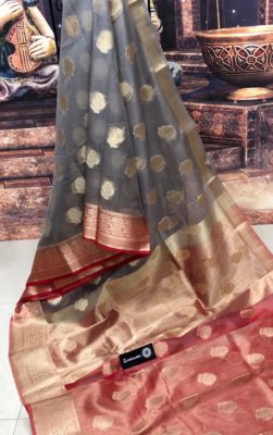 pure kora sarees handloom with blouse (7)
