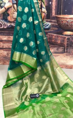 pure kora sarees handloom with blouse (8)