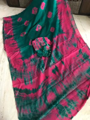 pure uppada jute silk sarees with shibori print (3)