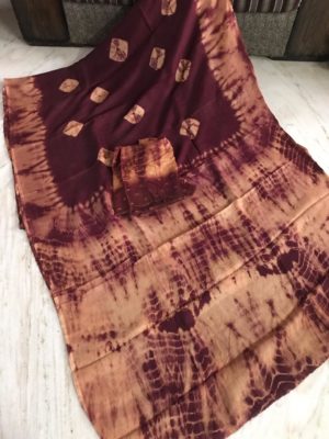 pure uppada jute silk sarees with shibori print (6)