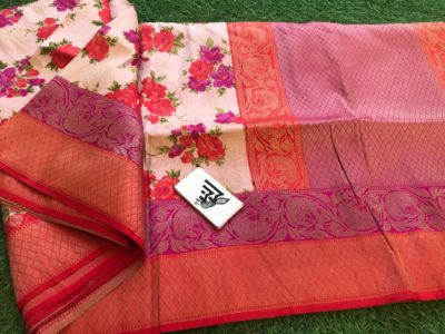 Banarasi soft silk sarees with prints (11)