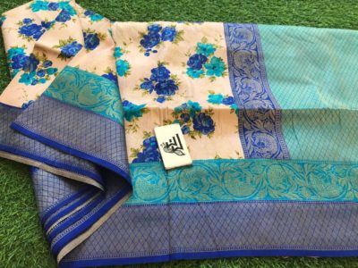 Banarasi soft silk sarees with prints (12)