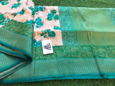 Banarasi soft silk sarees with prints (15)