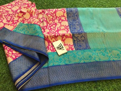 Banarasi soft silk sarees with prints (4)