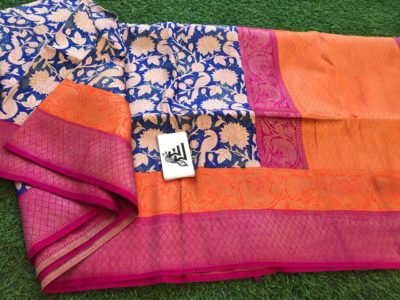 Banarasi soft silk sarees with prints (5)