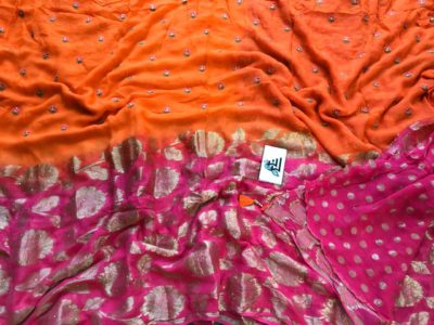 Bandini benarasi georgette sarees with blouse (5)