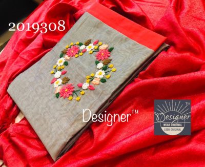 Chanderi silk handwork dress materials (2)