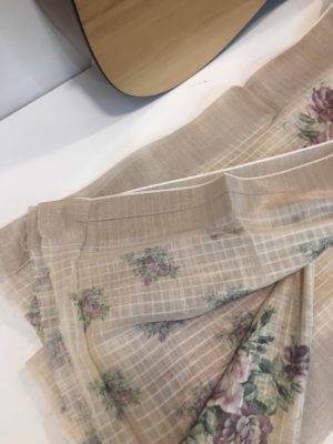 Designer silk digital print linen sarees (3)