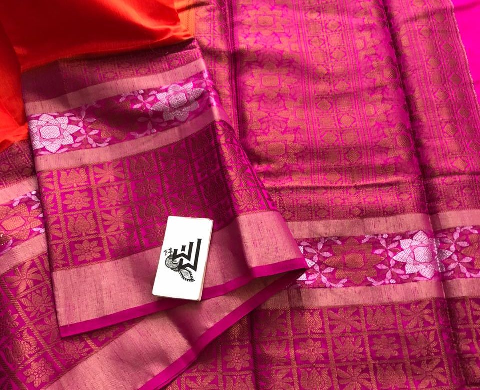 Handloom pure benaras dupion silk sarees (12)