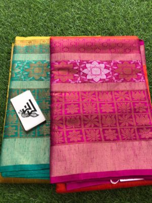 Handloom pure benaras dupion silk sarees (7)