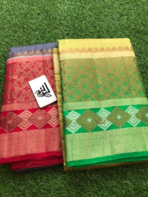 Handloom pure benaras dupion silk sarees (8)