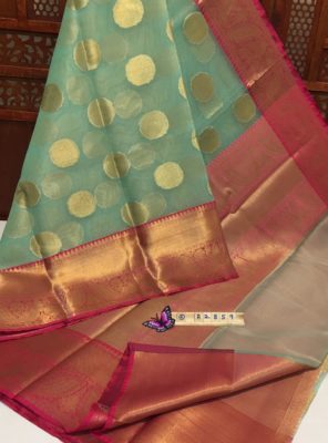 Kora muslin sarees with kanchi border (11)