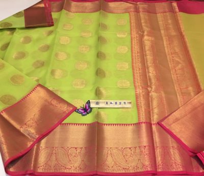 Kora muslin sarees with kanchi border (2)