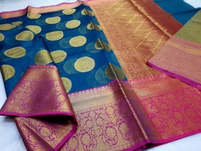 Kora organza sarees with all over butta (4)