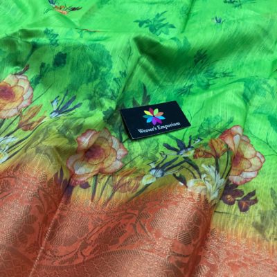 Pure banarasi linen sarees with blouse (12)