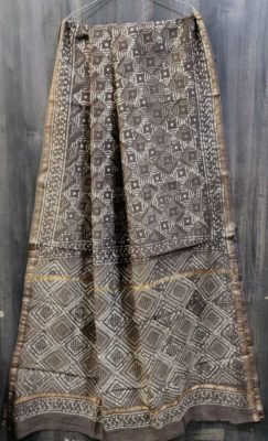 Pure chanderi silk sarees with blouse (16)