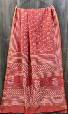 Pure chanderi silk sarees with blouse (19)