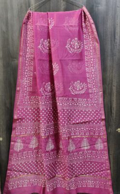 Pure chanderi silk sarees with blouse (25)