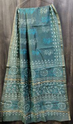 Pure chanderi silk sarees with blouse (27)